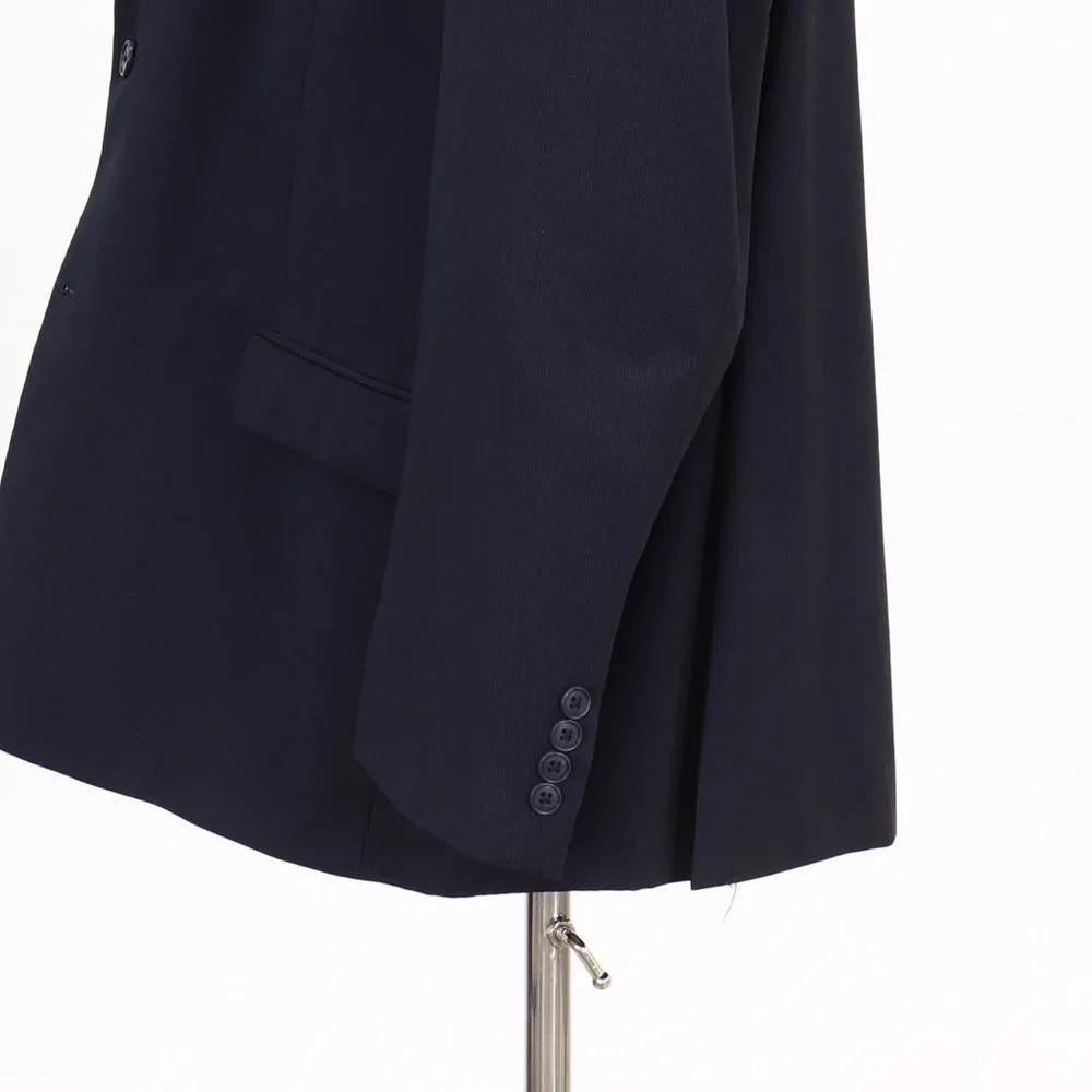 Marc Anthony 50R Navy Solid 2-Button Sport Coat Blazer Jacket V038